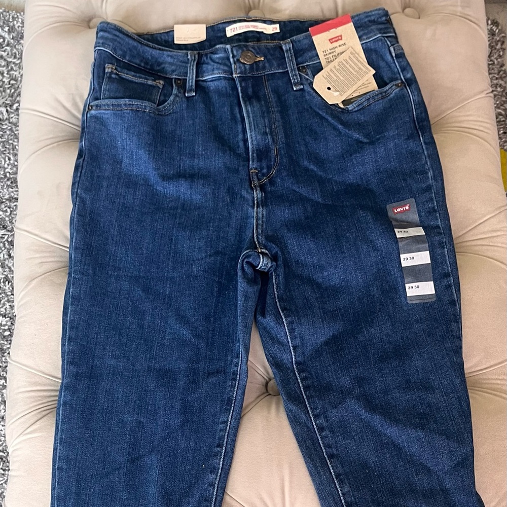 Levi’s high rise cropped skinny jeans